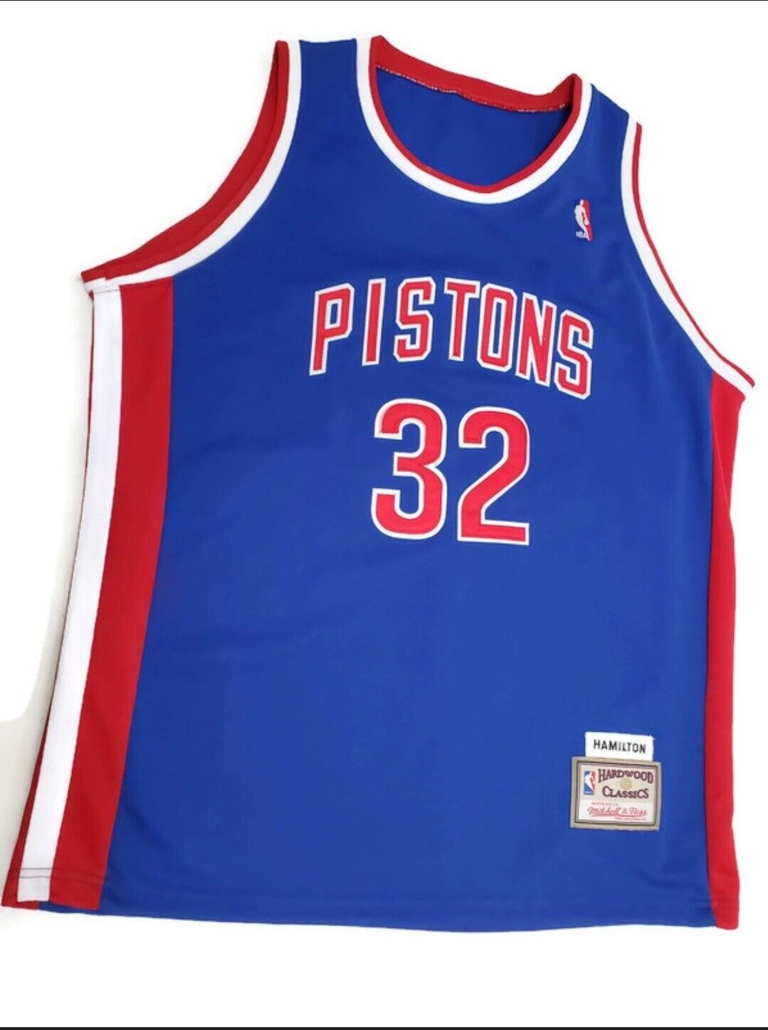 Mitchell Ness Detroit Pistons Basketball Jersey Richard Rip Hamilton  32 2XL 