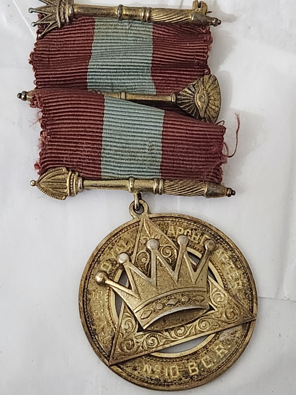 Vintage Sterling Silver Masonic Royal Arch Past Principal Jewel Medal 1961-62