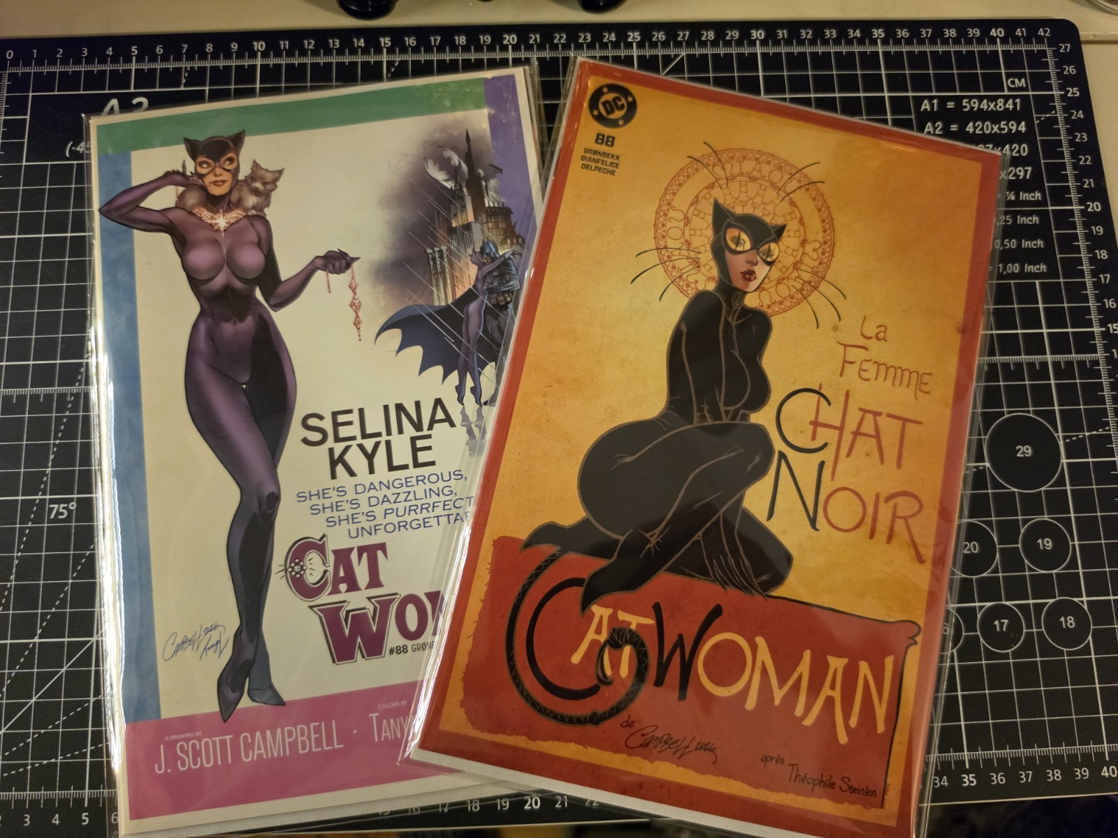 Catwoman #88 J. Scott Campbell Chat Noir & Breakfast Tiffany NM SET IN-HAND Catwoman #88 J. Scott Campbell Chat Noir & Breakfast Tiffany NM SET IN-HAND