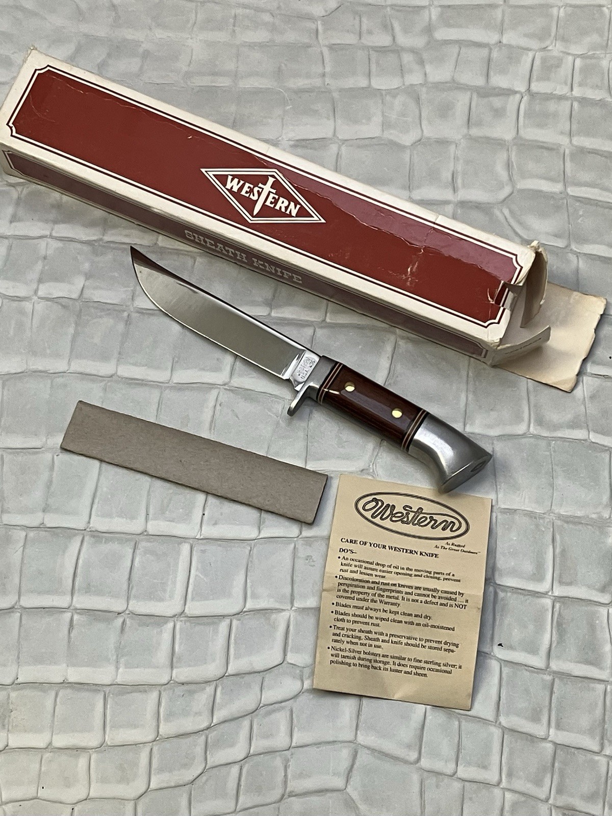 WESTERN CUTLERY W36 HUNTING & CAMP KNIFE NOS NIB CAMILLUS NY USA CIRCA 1991