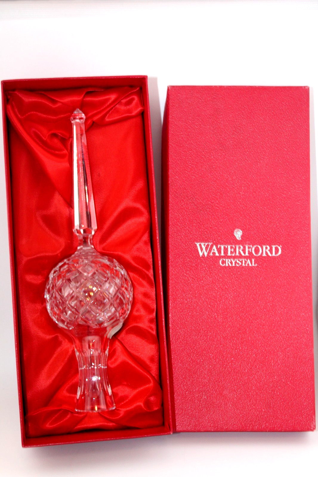 Waterford Crystal Vintage Etched Spire Tree Topper Christmas Ireland 10.5” NWB Waterford Crystal Vintage Etched Spire Tree Topper Christmas Ireland 10.5” NWB