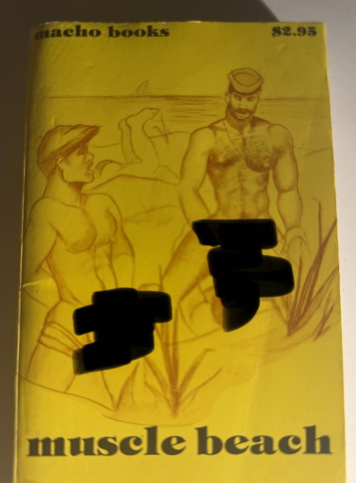 MUSCLE BEACH  -1981 NO AUTHOR- FINLAND BOOKS- VINTAGE PULP NOVEL GAY INTEREST