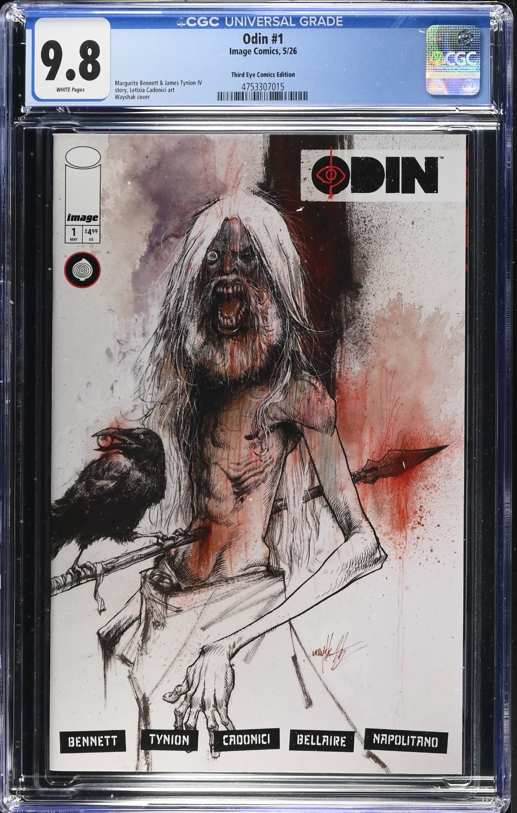 Odin #1 Wayshack Exclusive Variant CGC 9.8 Odin #1 Wayshack Exclusive Variant CGC 9.8