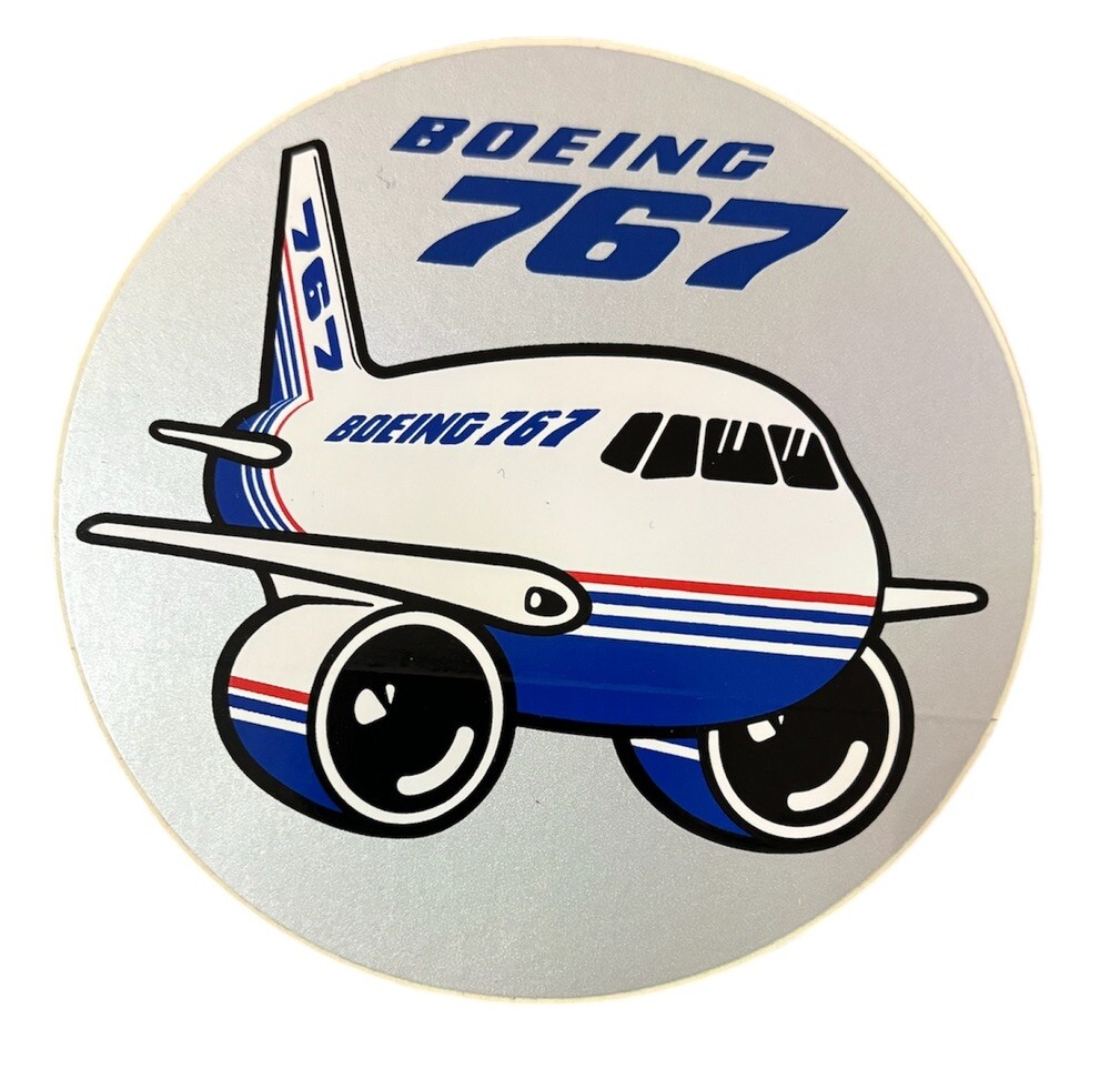 Vintage Boeing 767 4” Sticker Decal NOS Aviation Collectible Vintage Boeing 767 4” Sticker Decal NOS Aviation Collectible