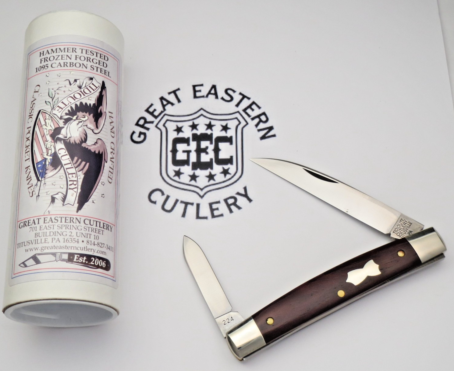 Tidioute by by Great Eastern 2024 -  130224 CLERK Two-Blade Congress Knife MINT