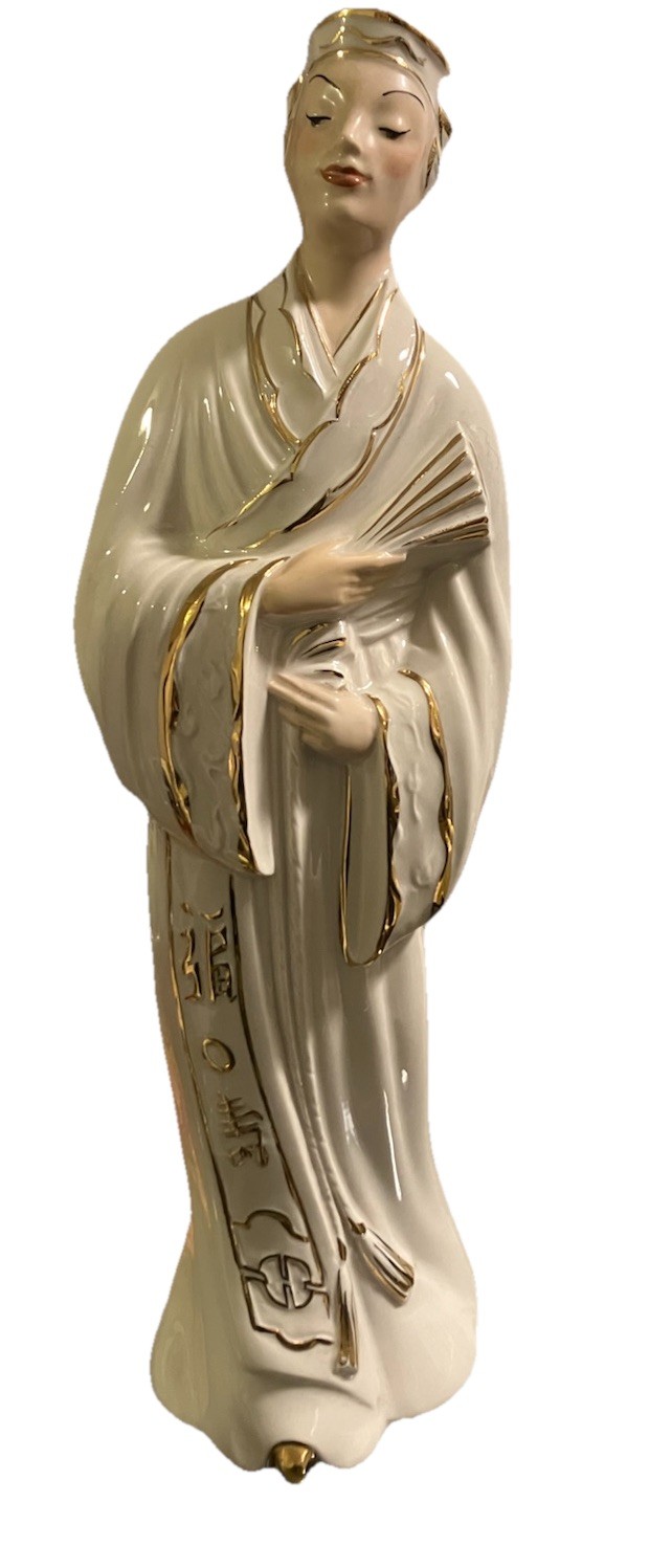 Vintage Shawnee Geisha Girl Ivory Gold 19H 5W Excellent See Photos Number Rare Vintage Shawnee Geisha Girl Ivory Gold 19H 5W Excellent See Photos Number Rare