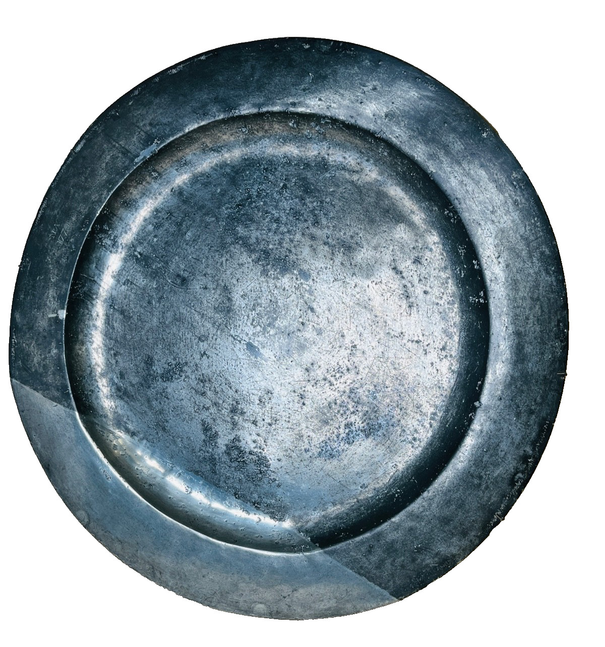 Antique 18th Century Dated 1779 Large Pewter Platter 18 Antique 18th Century Dated 1779 Large Pewter Platter 18