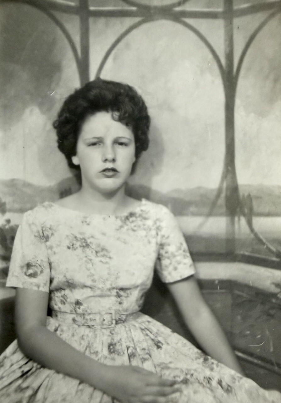 Vintage 1950s Photo Booth Young Woman Sad Face