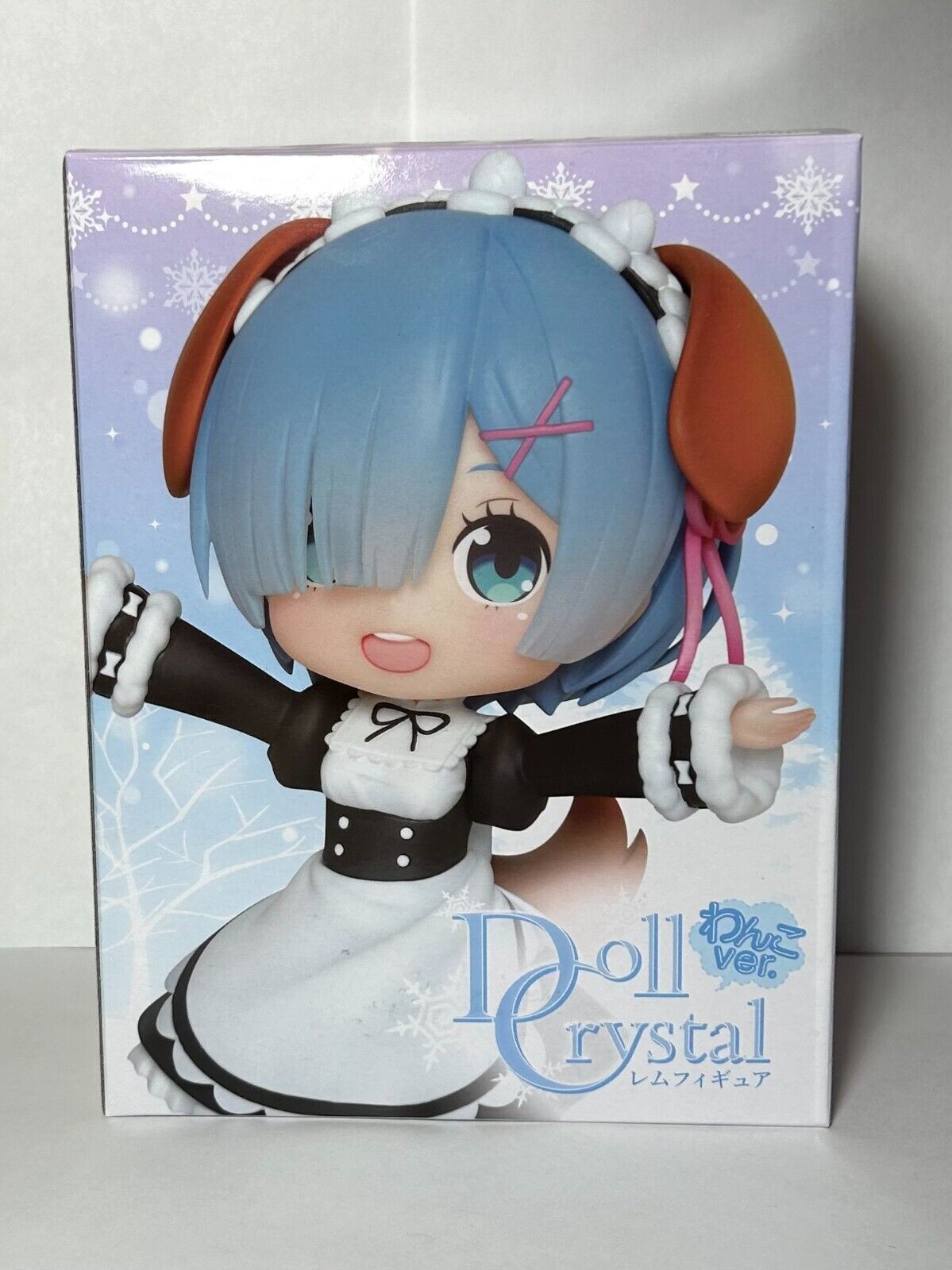 Re: Zero Rem Dog Ear Version Prize Figure - Doll Crystal - USA Seller