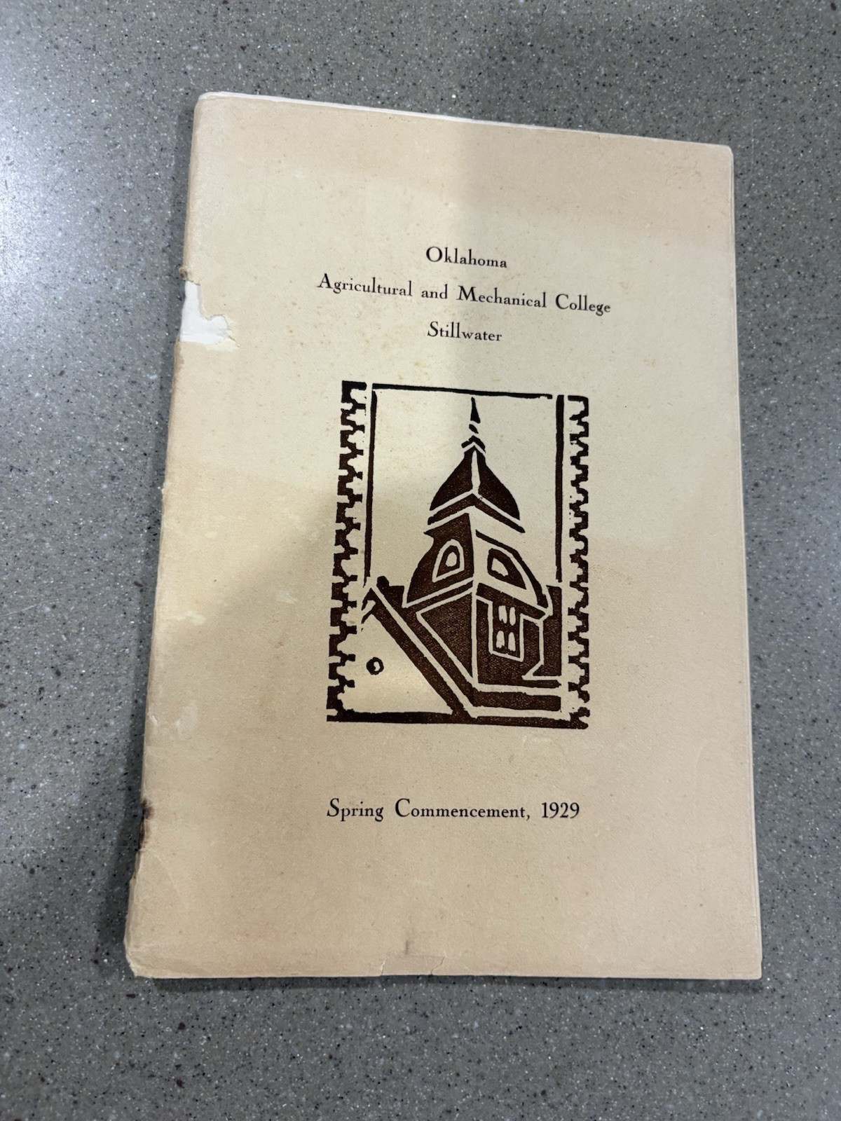 1929 Oklahoma State University (Oklahoma A&M) Commencement. Stratton Brooks 1929 Oklahoma State University (Oklahoma A&M) Commencement. Stratton Brooks
