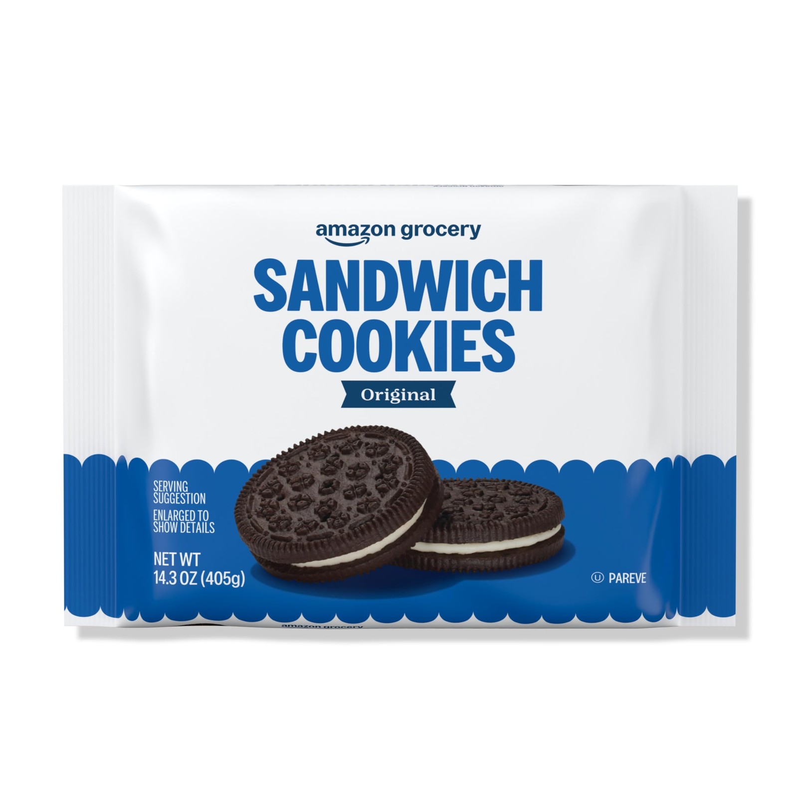 Amazon Grocery, Original Sandwich 14.3 Ounce (Pack of 1), Chocolate, Vanilla Amazon Grocery, Original Sandwich 14.3 Ounce (Pack of 1), Chocolate, Vanilla