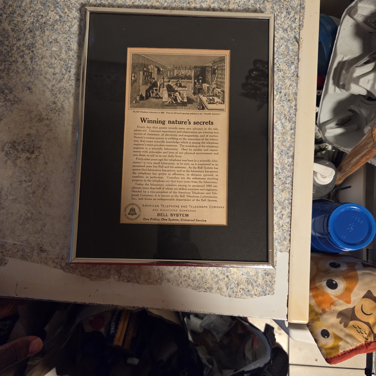 Vintage Print that is Advertisement is Authentic Over 50 Years Old