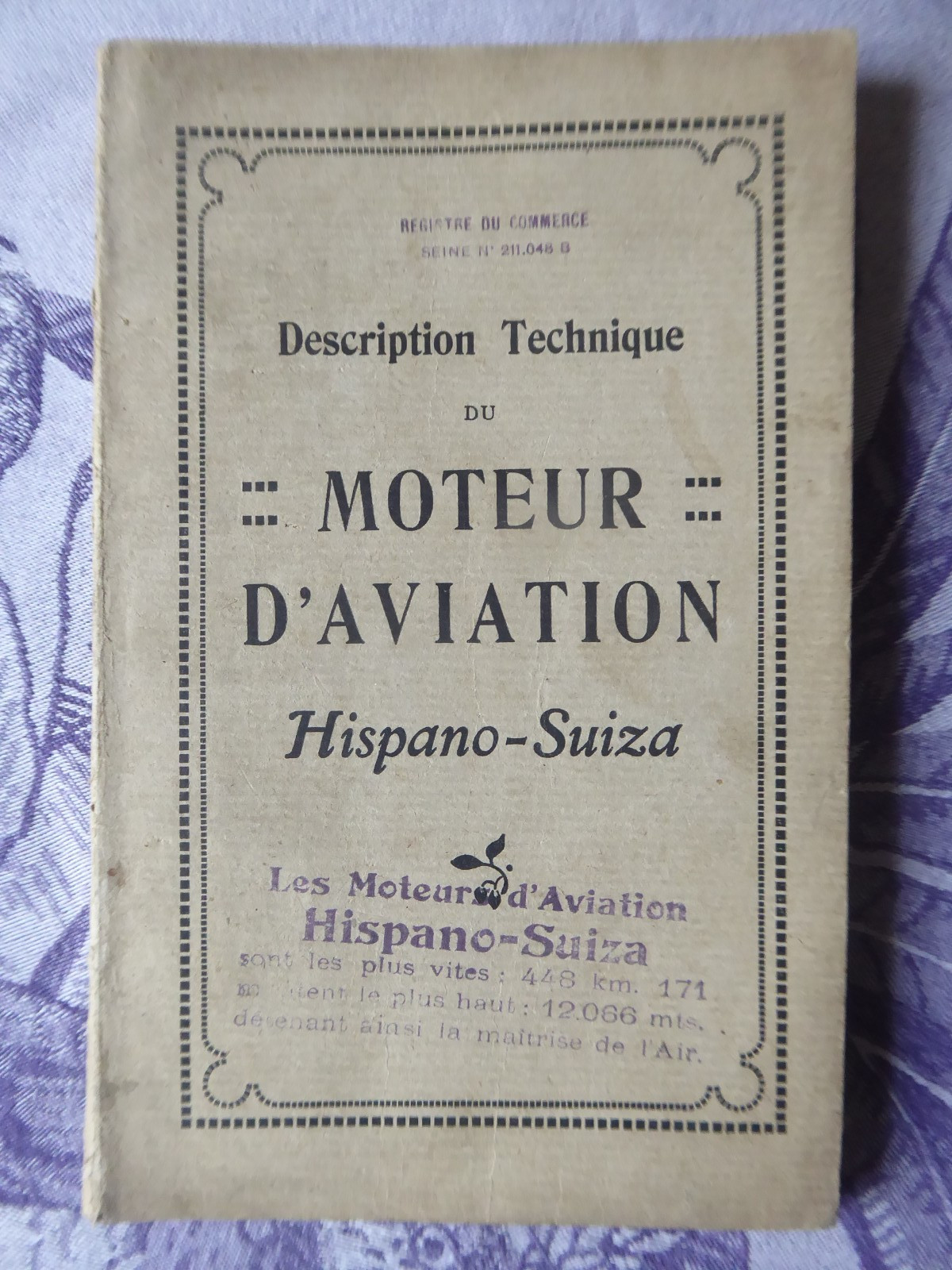 1923 TECHNICAL DESCRIPTION OF THE HISPANO-SUIZA AERO ENGINE AVIATION ENGINE 1923 TECHNICAL DESCRIPTION OF THE HISPANO-SUIZA AERO ENGINE AVIATION ENGINE