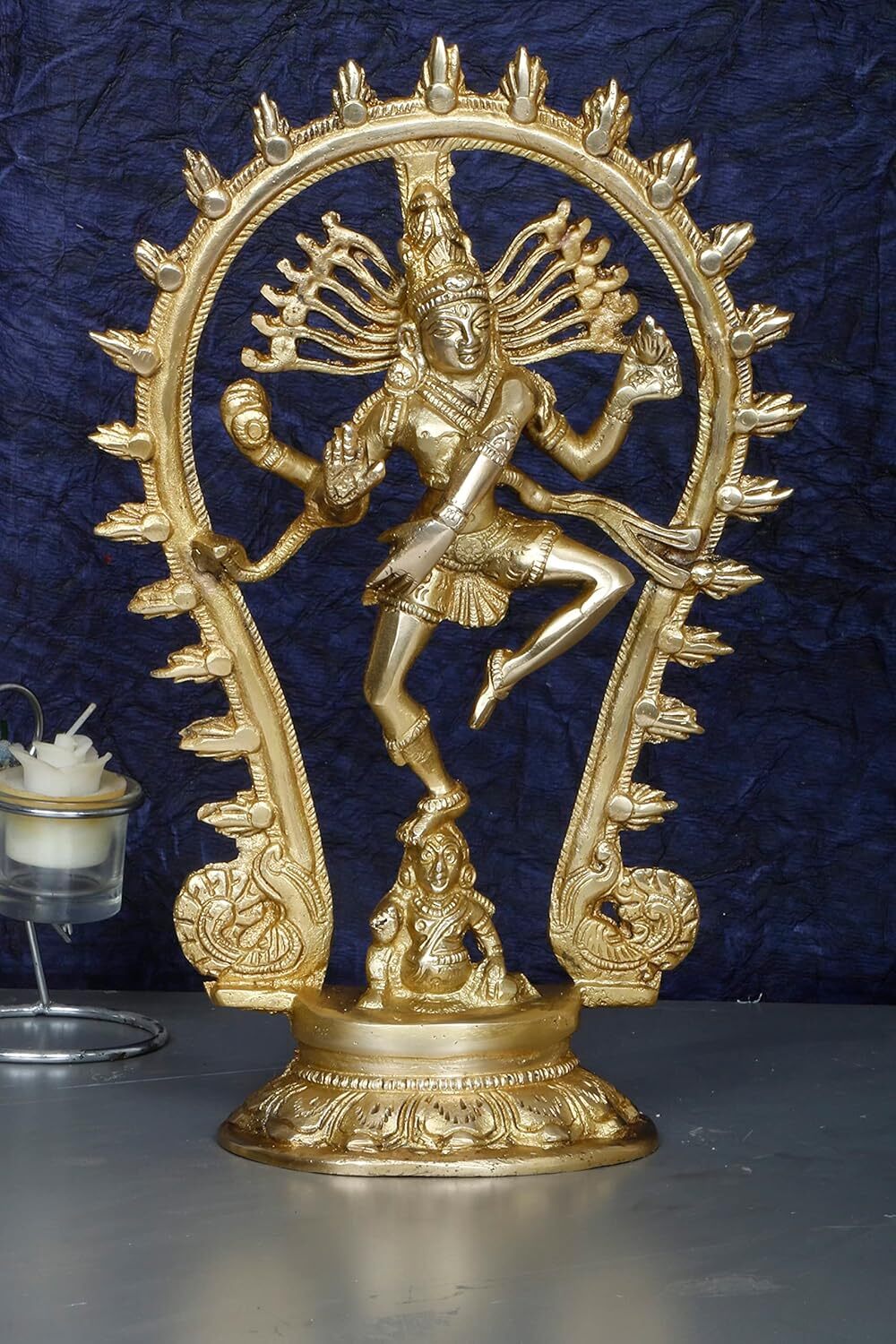 Brass Lord Shiva Dancing Nataraja Statue Handcrafted Hindu God Idol 12 Inch Brass Lord Shiva Dancing Nataraja Statue Handcrafted Hindu God Idol 12 Inch