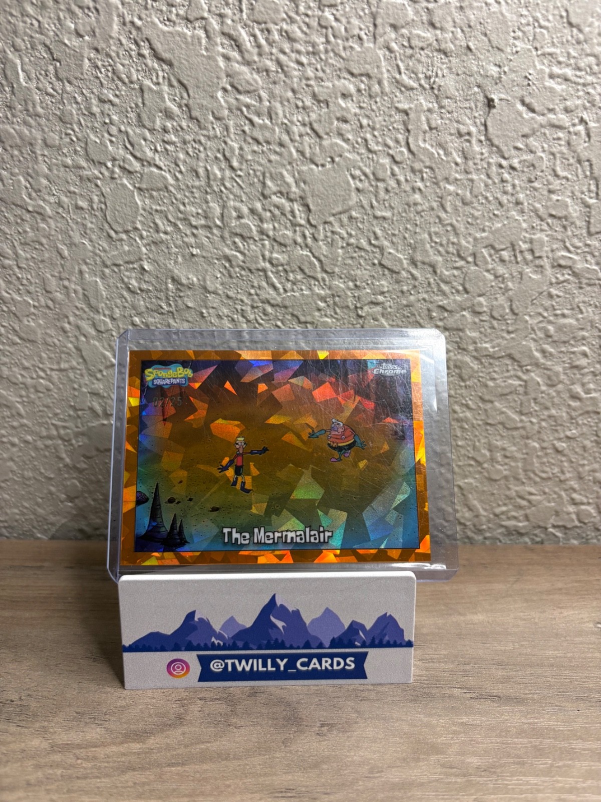 2025 Topps Chrome Sapphire Spongebob - The Mermalair Orange Sapphire /25 2025 Topps Chrome Sapphire Spongebob - The Mermalair Orange Sapphire /25