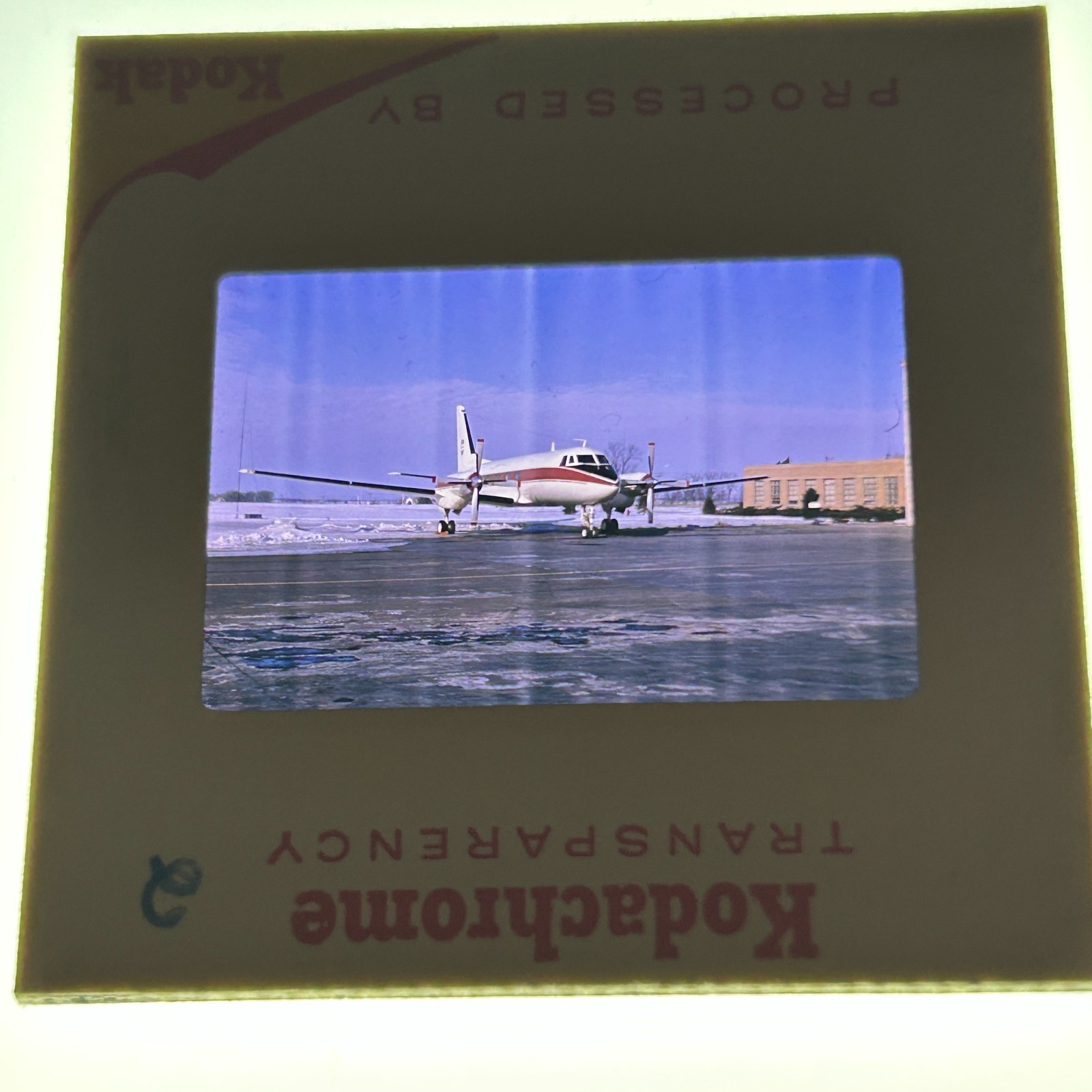 Vtg 1960s Original 35mm Color Slide Kodachrome Grumman Gulfstream Propjet CID 2 Vtg 1960s Original 35mm Color Slide Kodachrome Grumman Gulfstream Propjet CID 2