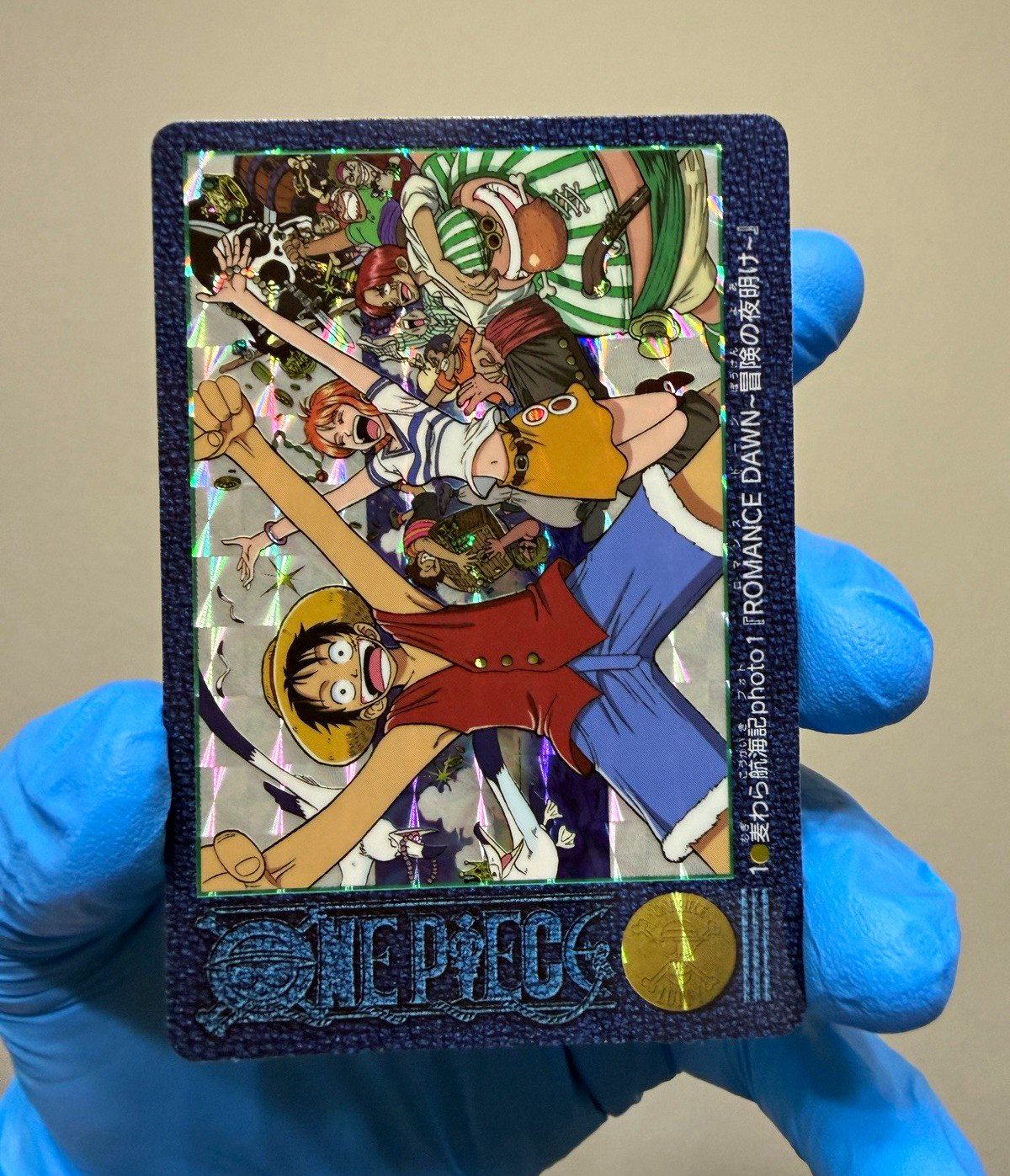 Bandai One Piece Visual Adventure Card #1 ROMANCE DAWN Holo Japanese 2000 Bandai One Piece Visual Adventure Card #1 ROMANCE DAWN Holo Japanese 2000