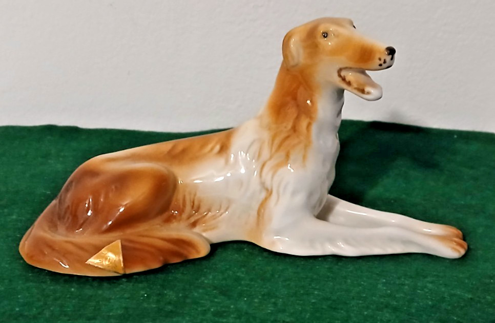 Antique Royal Dux Borzoi Wolfhound Dog Figurine Antique Royal Dux Borzoi Wolfhound Dog Figurine