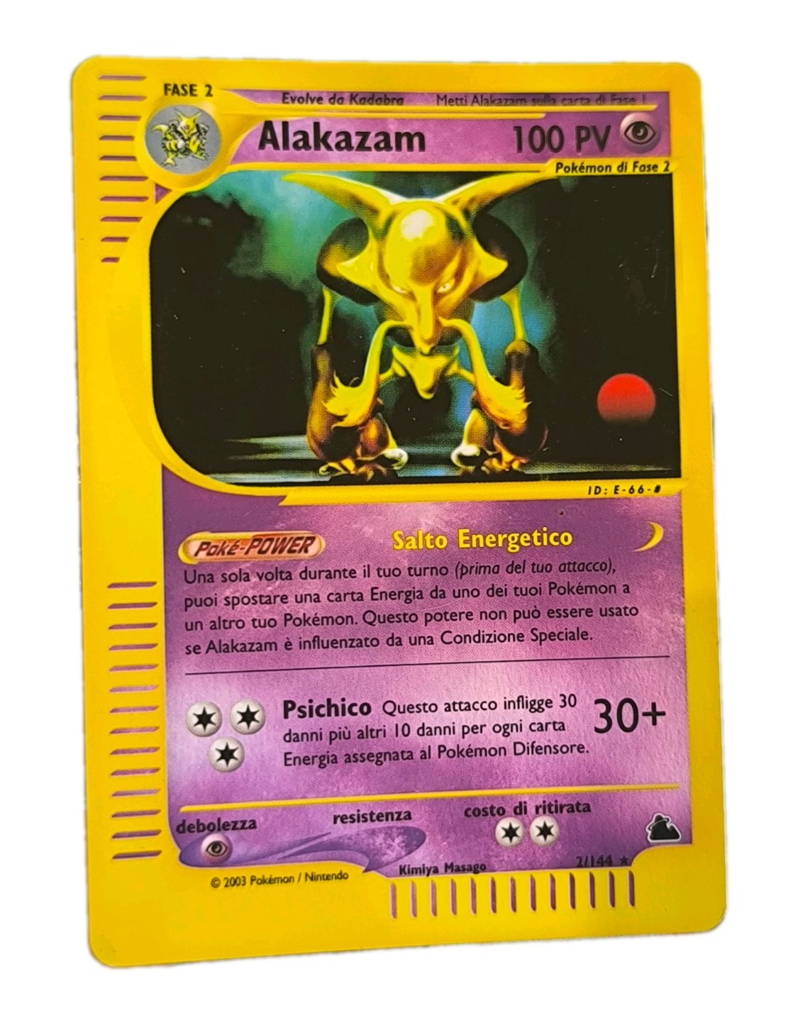 Alakazam Skyridge Reverse 2/144 ITA Exc E-Series - Pokemon TCG GGC Cards Alakazam Skyridge Reverse 2/144 ITA Exc E-Series - Pokemon TCG GGC Cards