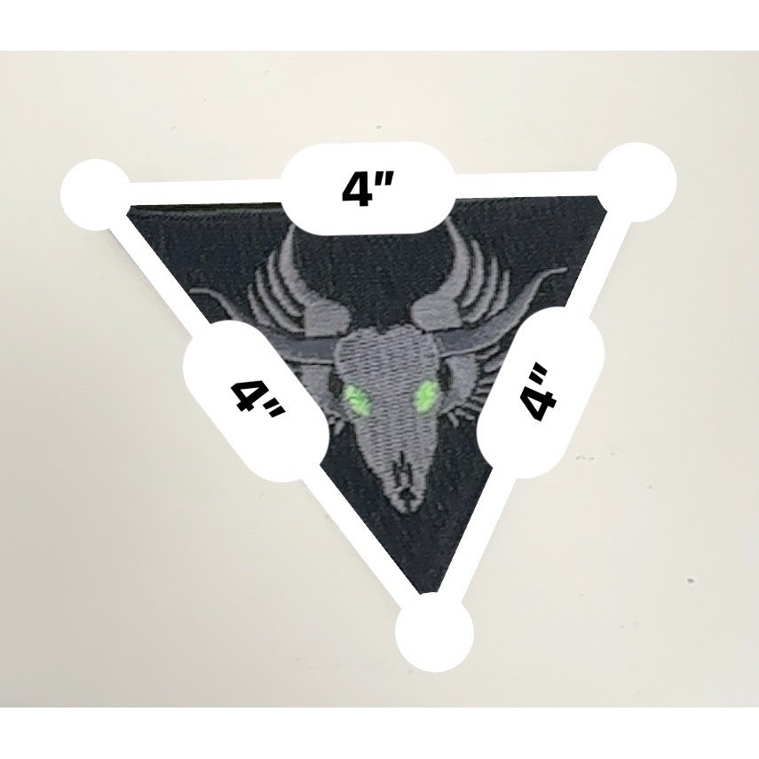 USAF Black Ops Minotaur Patch Unisex 4in Black New Lockheed Martin Skunk Works