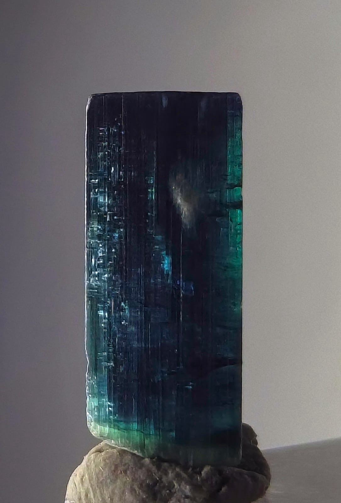 Amazing Indicolite Terminated Tourmaline Crystal From Afghanistan Amazing Indicolite Terminated Tourmaline Crystal From Afghanistan