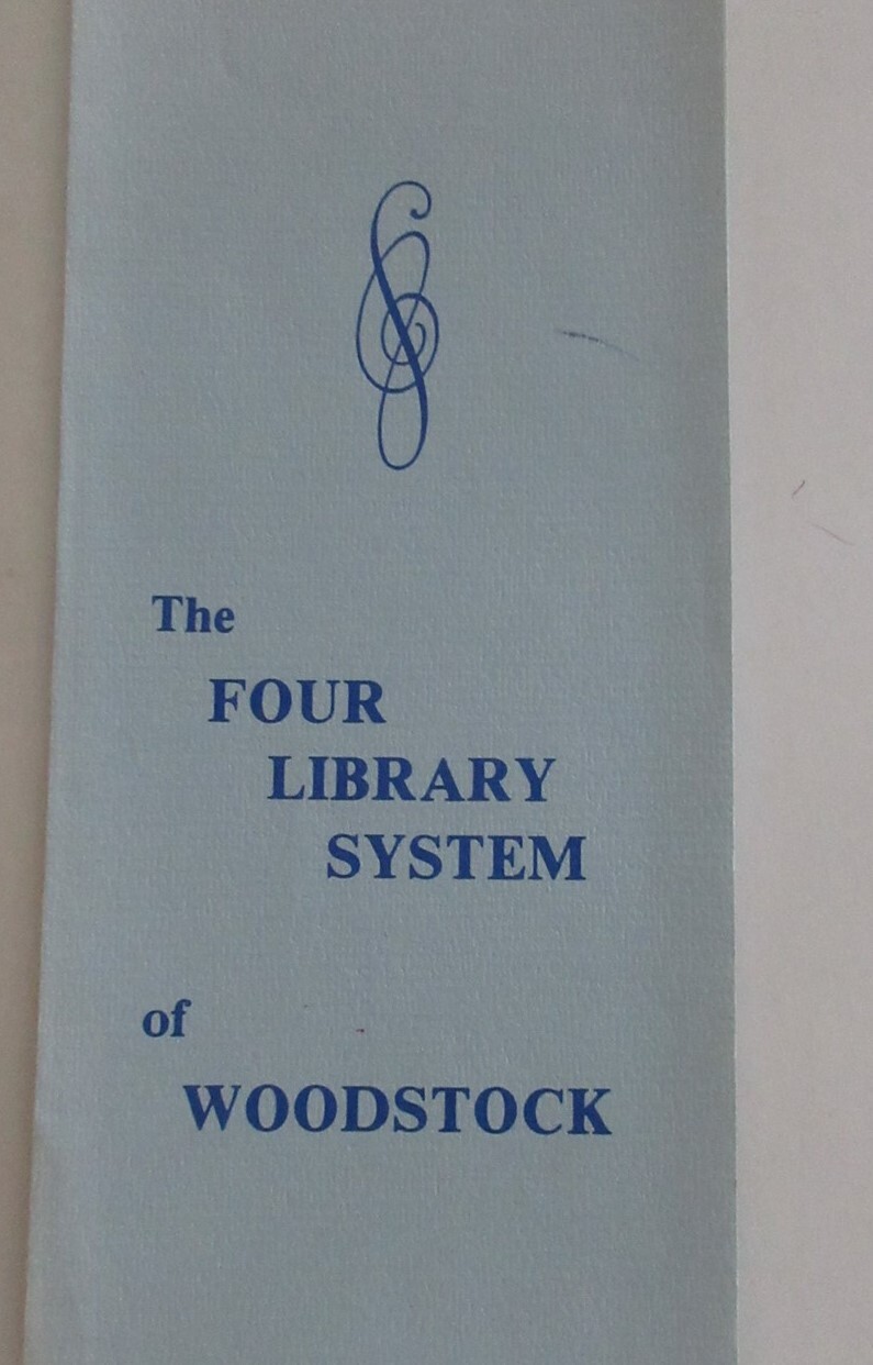 vintage The Library System of Woodstock CT Brochure 