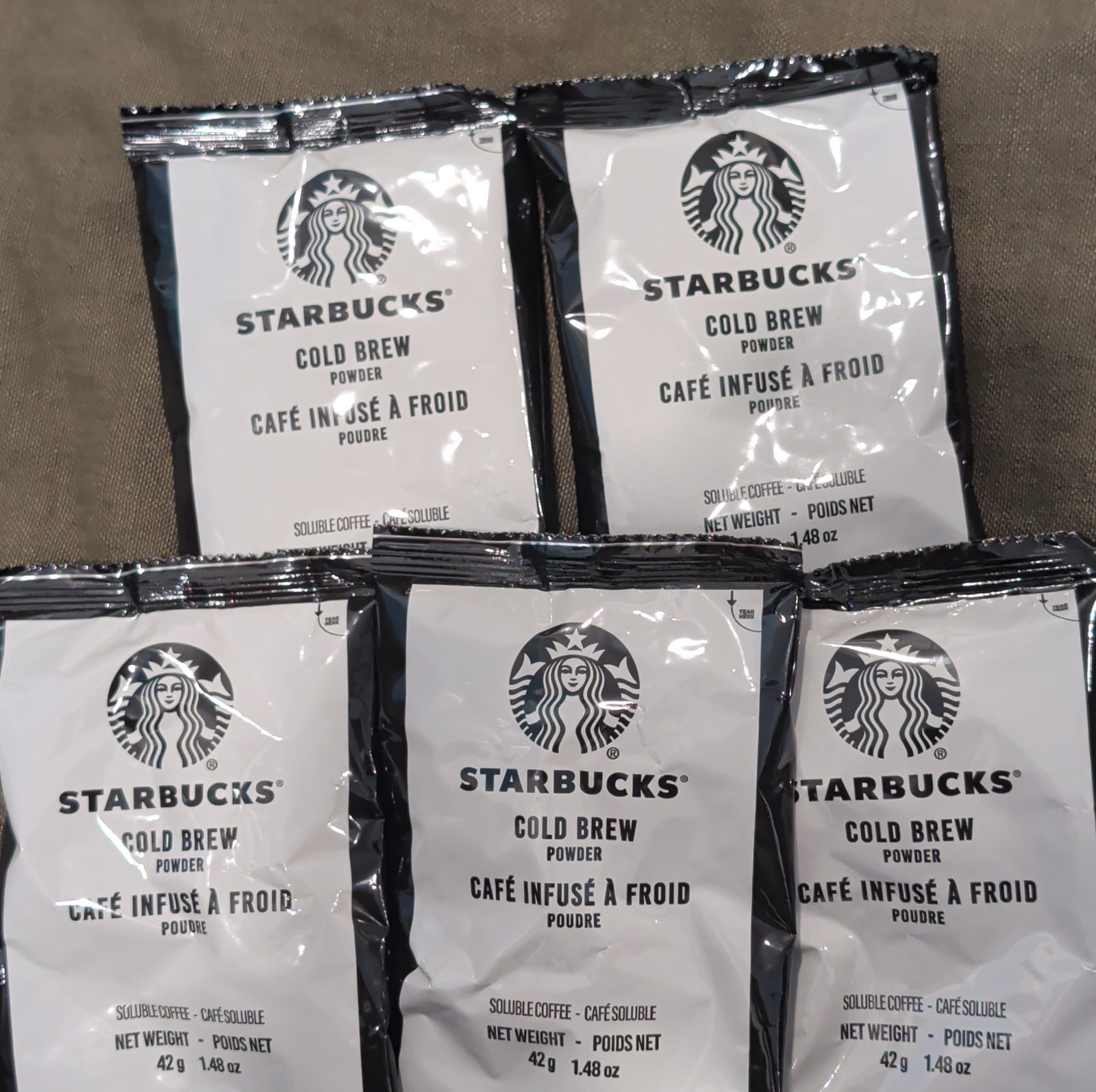 5 Pack 🌟BUX Freeze Dried Cold Brew Powder Coffee BB 11/2026 1.48oz Each 5 Pack 🌟BUX Freeze Dried Cold Brew Powder Coffee BB 11/2026 1.48oz Each