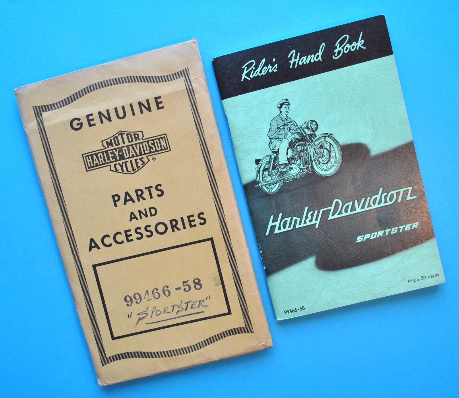 Vintage 1957-58 Harley Davidson Riders Hand Book XL XLH Sportster Owners Manual Vintage 1957-58 Harley Davidson Riders Hand Book XL XLH Sportster Owners Manual