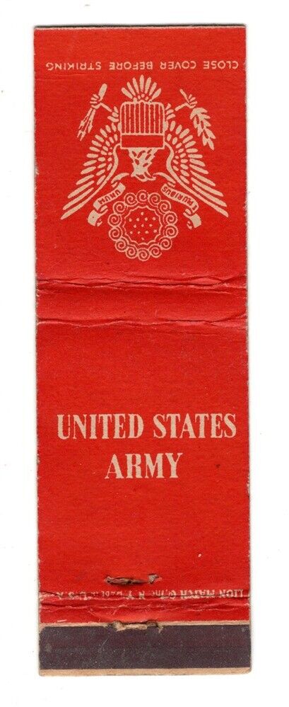 Matchbook: U.S. Army with Officer's Eagle