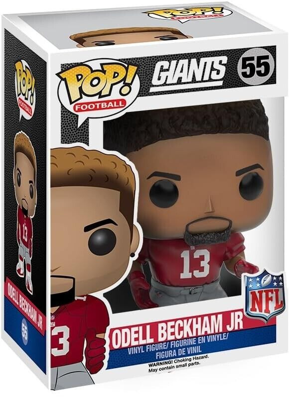 Funko Pop NFL New York Giants Odell Beckham Jr OBJ Figure w/ Protector Funko Pop NFL New York Giants Odell Beckham Jr OBJ Figure w/ Protector