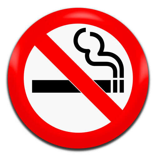 No Smoking Quit Stop Novelty 25mm / 1 Inch D Pin Button Badge 