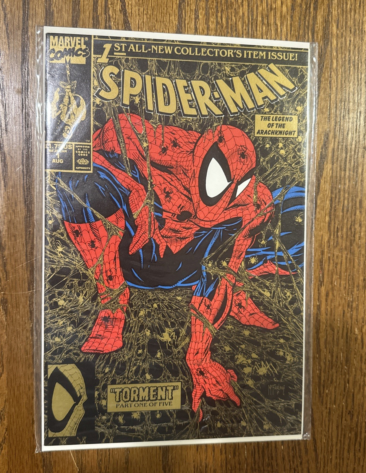 Spider-Man #1 Gold Edition, Marvel Comics, Unopened, bagged & Slabbed Spider-Man #1 Gold Edition, Marvel Comics, Unopened, bagged & Slabbed