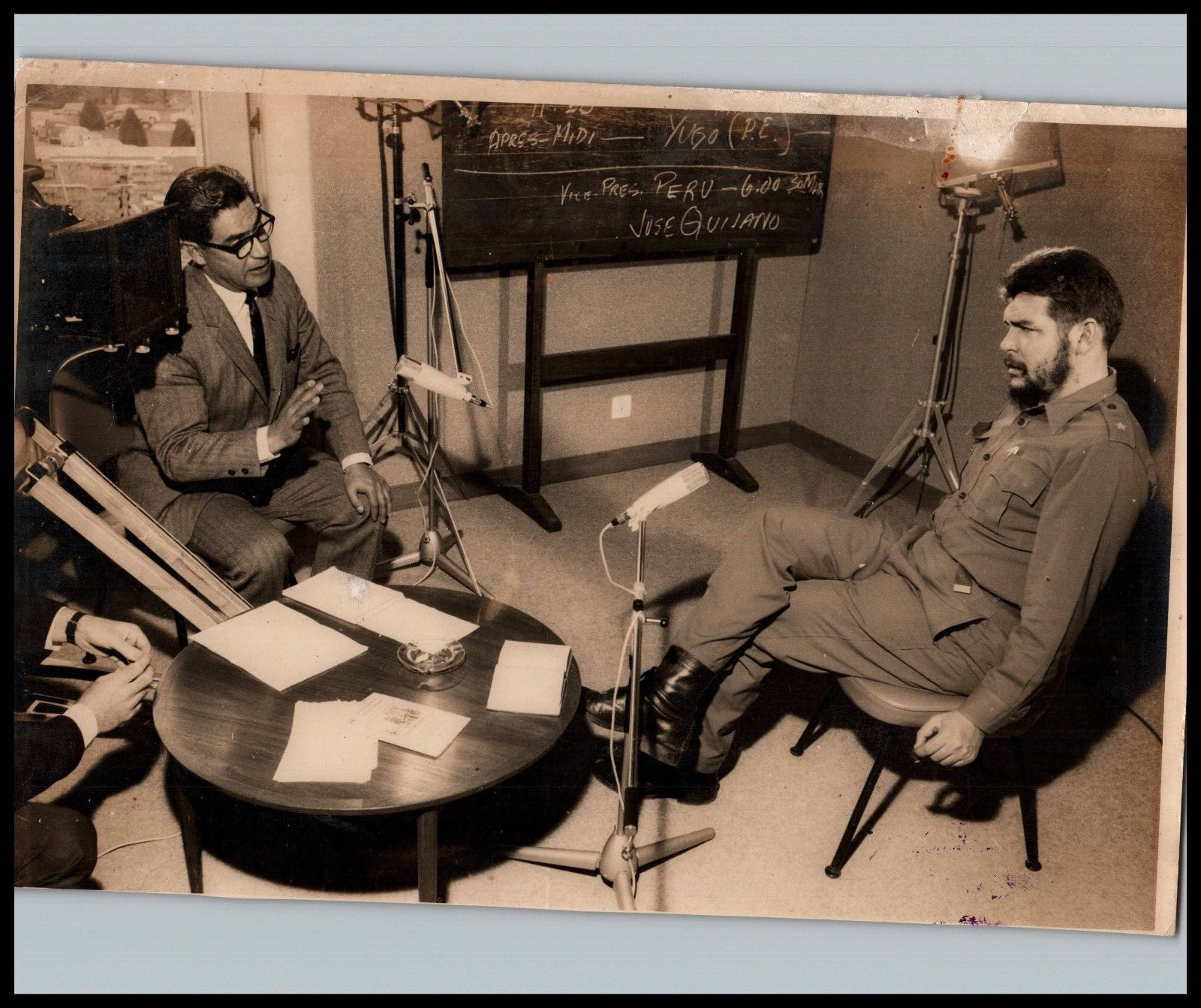CUBA CUBAN ERNESTO CHE GUEVARA + JOSE QUIJANO 1964 UNITED NATIONS PHOTO 400 CUBA CUBAN ERNESTO CHE GUEVARA + JOSE QUIJANO 1964 UNITED NATIONS PHOTO 400
