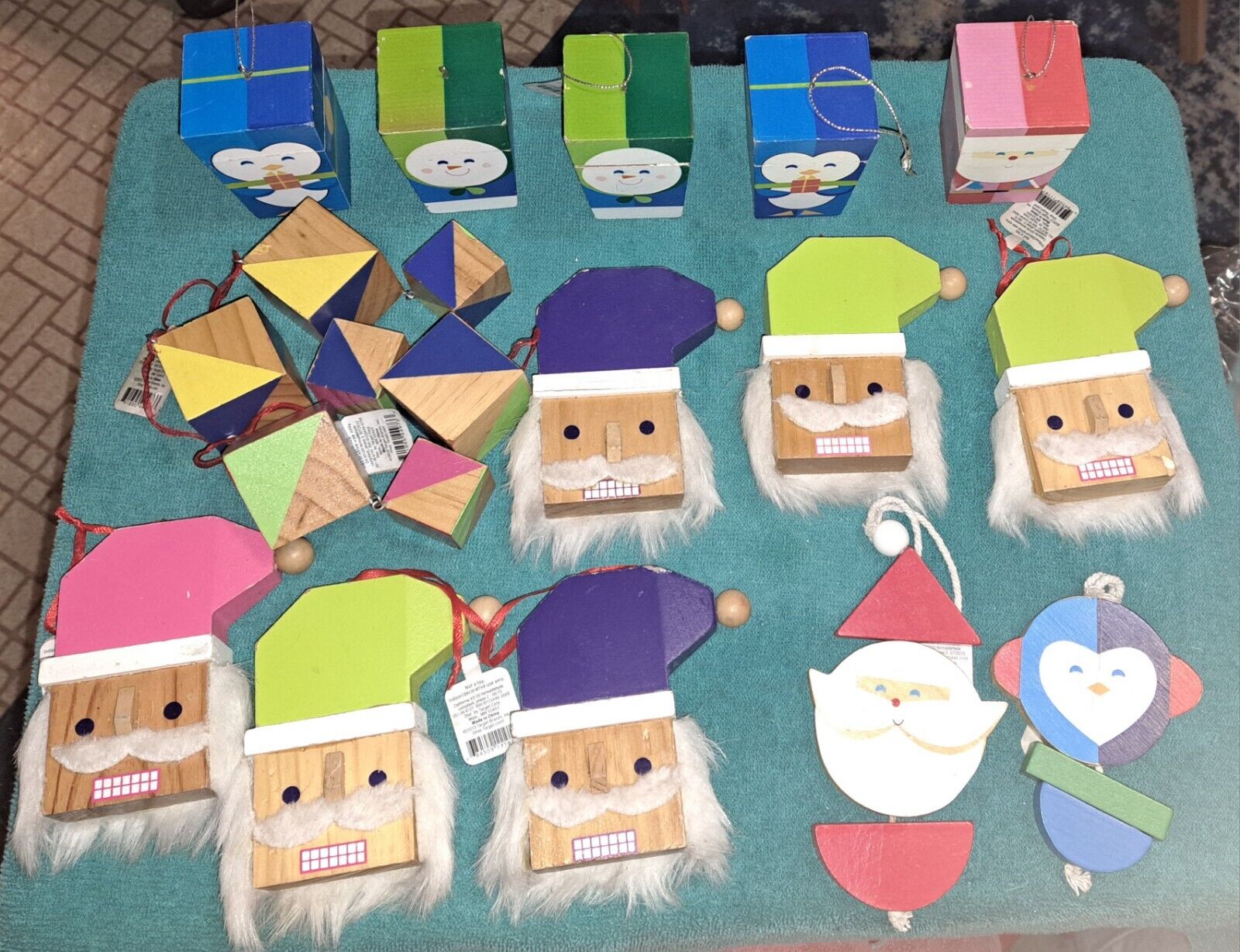 Wooden Christmas 2013 Target Brand Ornaments Lot Of 16 Plus 1