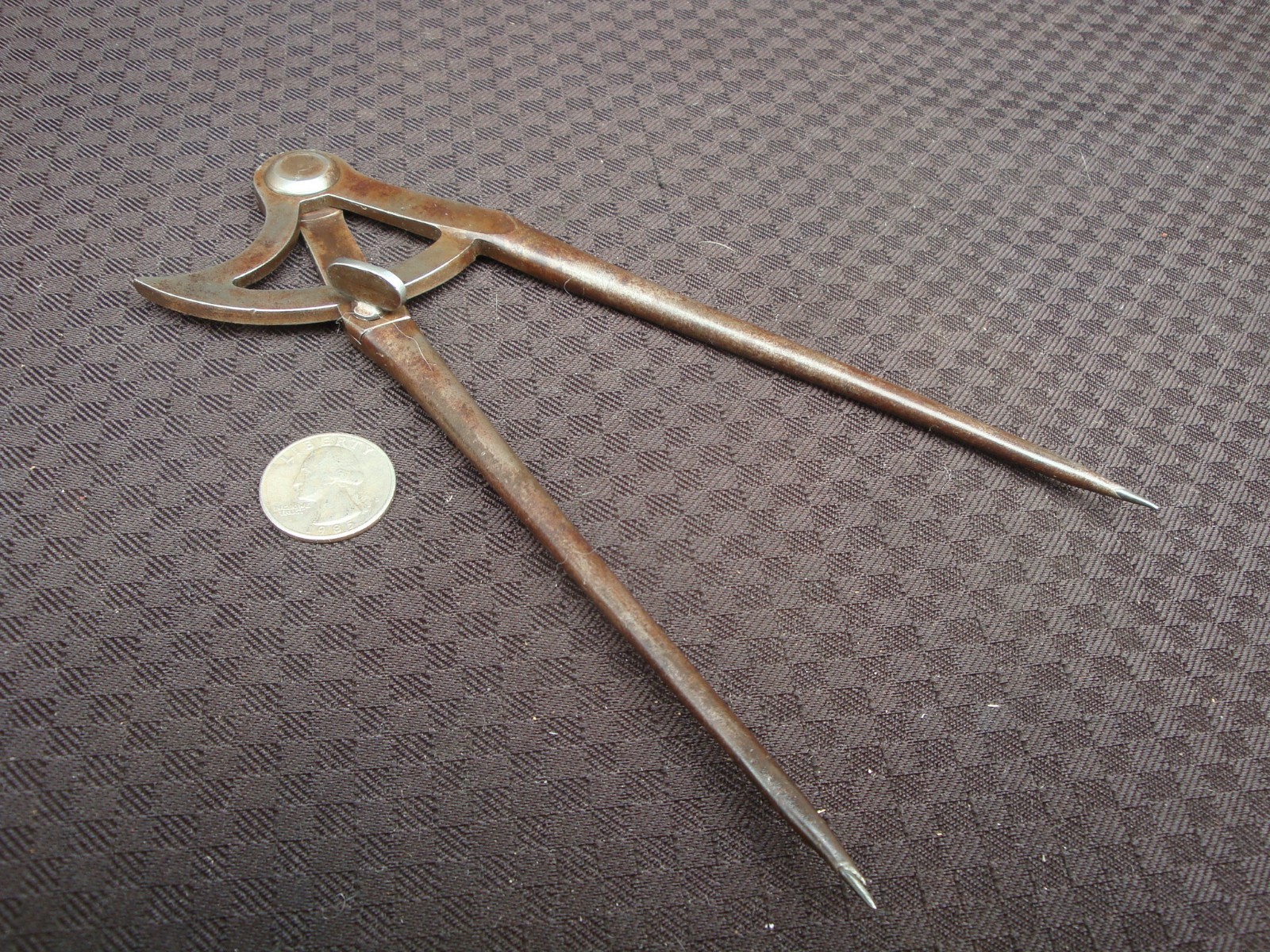 Rare W. SCHOLLHORN CO. Locking Wing Divider Dividers Caliper PAT. JAN 9, 1866 Rare W. SCHOLLHORN CO. Locking Wing Divider Dividers Caliper PAT. JAN 9, 1866