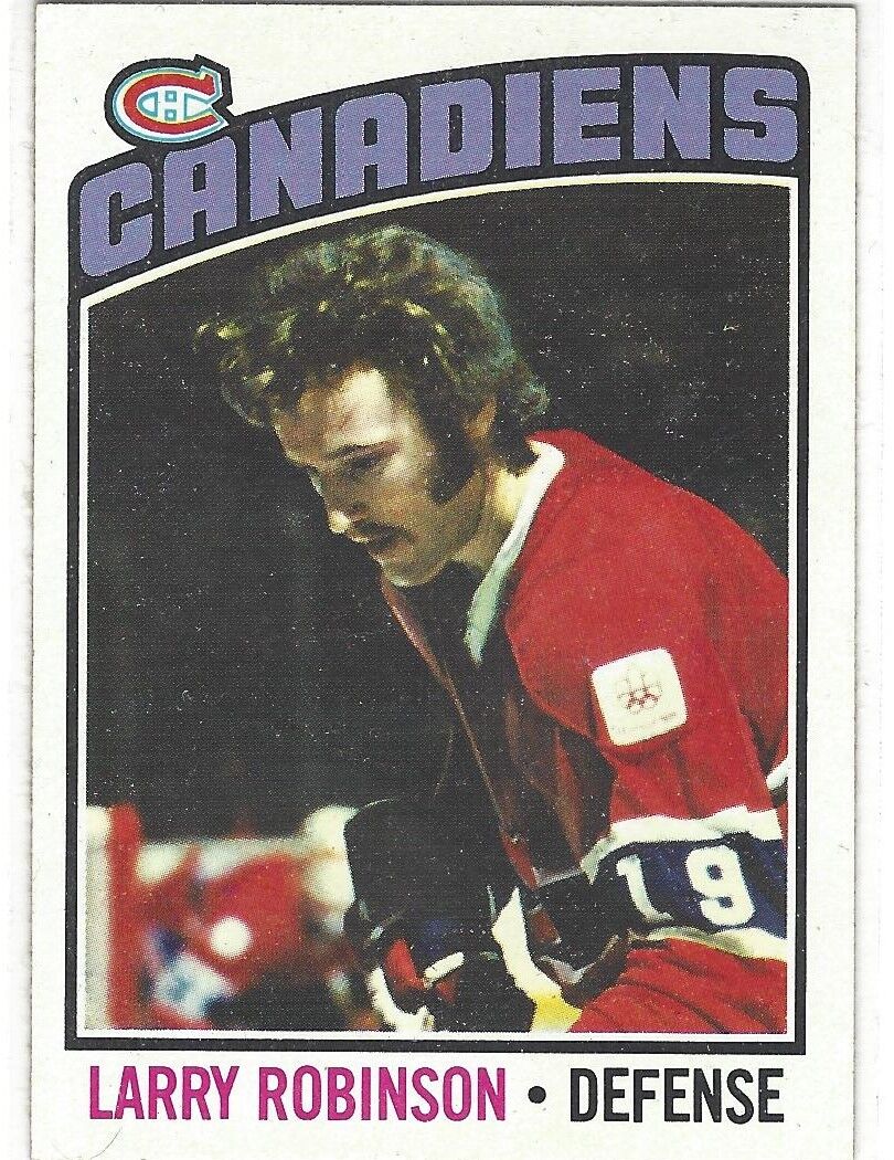 1975-76 Topps #151 Larry Robinson Montreal Canadiens Hockey Card