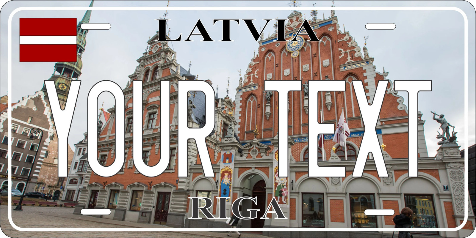 Riga Latvia City Novelty License Plate Personalized Custom Auto Bike Motorcycle Riga Latvia City Novelty License Plate Personalized Custom Auto Bike Motorcycle