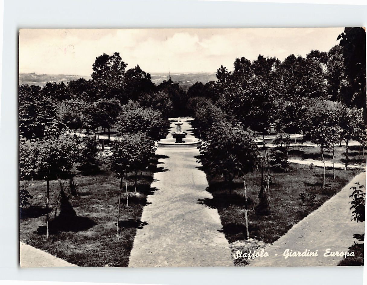 Postcard Giardini Europa in Staffolo Italy Postcard Giardini Europa in Staffolo Italy