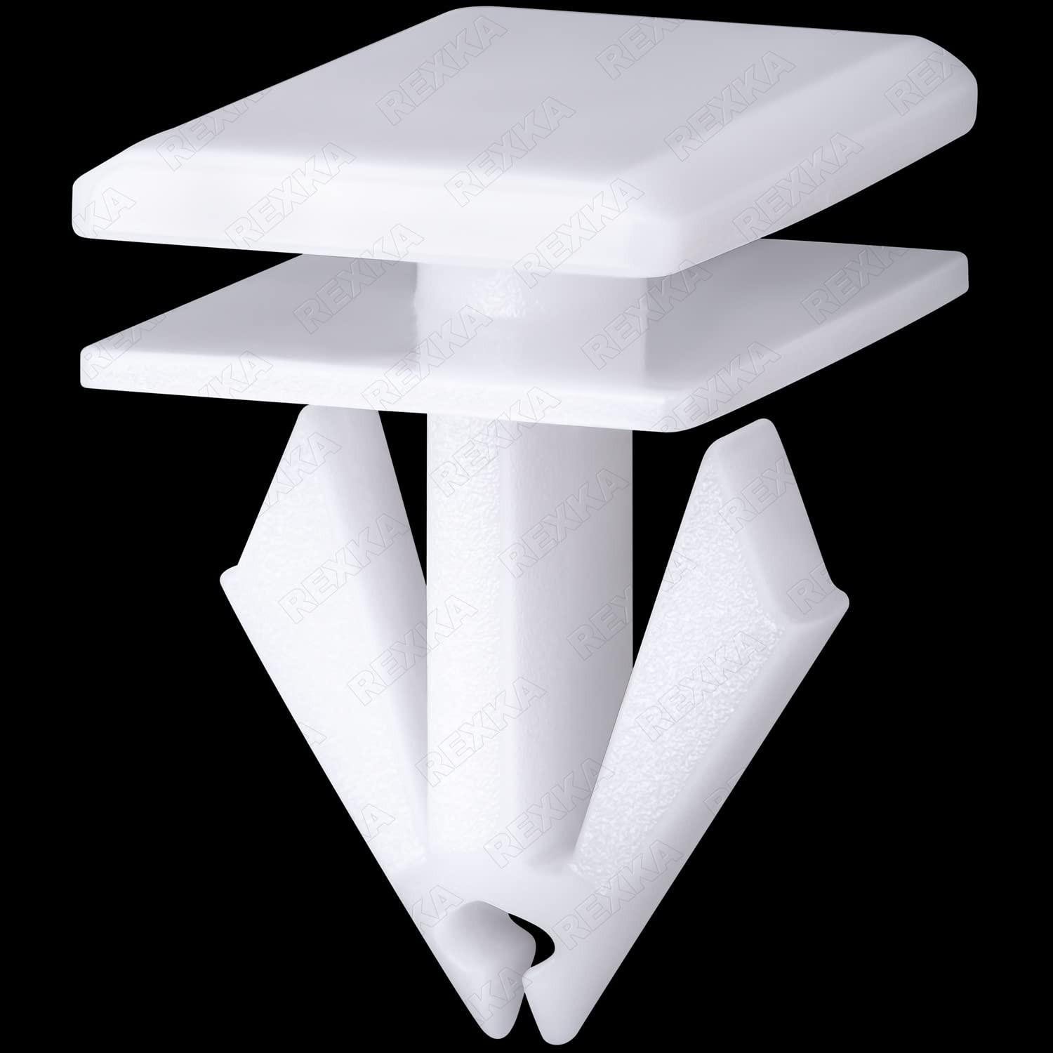 Rexka 20pcs Rocker Panel Moulding Clips White Nylon 68092697AA Compatible wit...