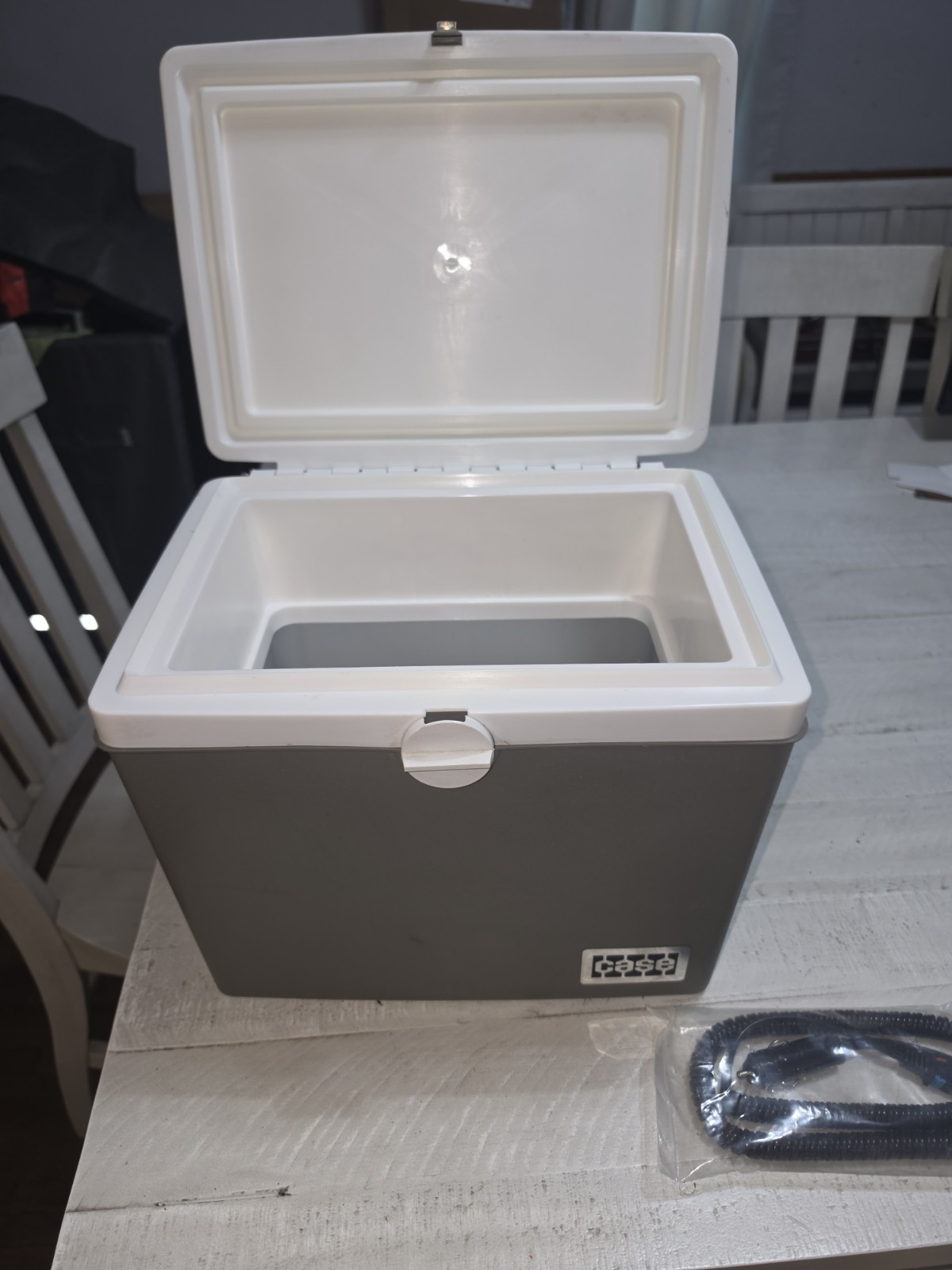 Vintage J.I. Case Tractor 12V Electric Cooler Chest NEW Unused Tested Working