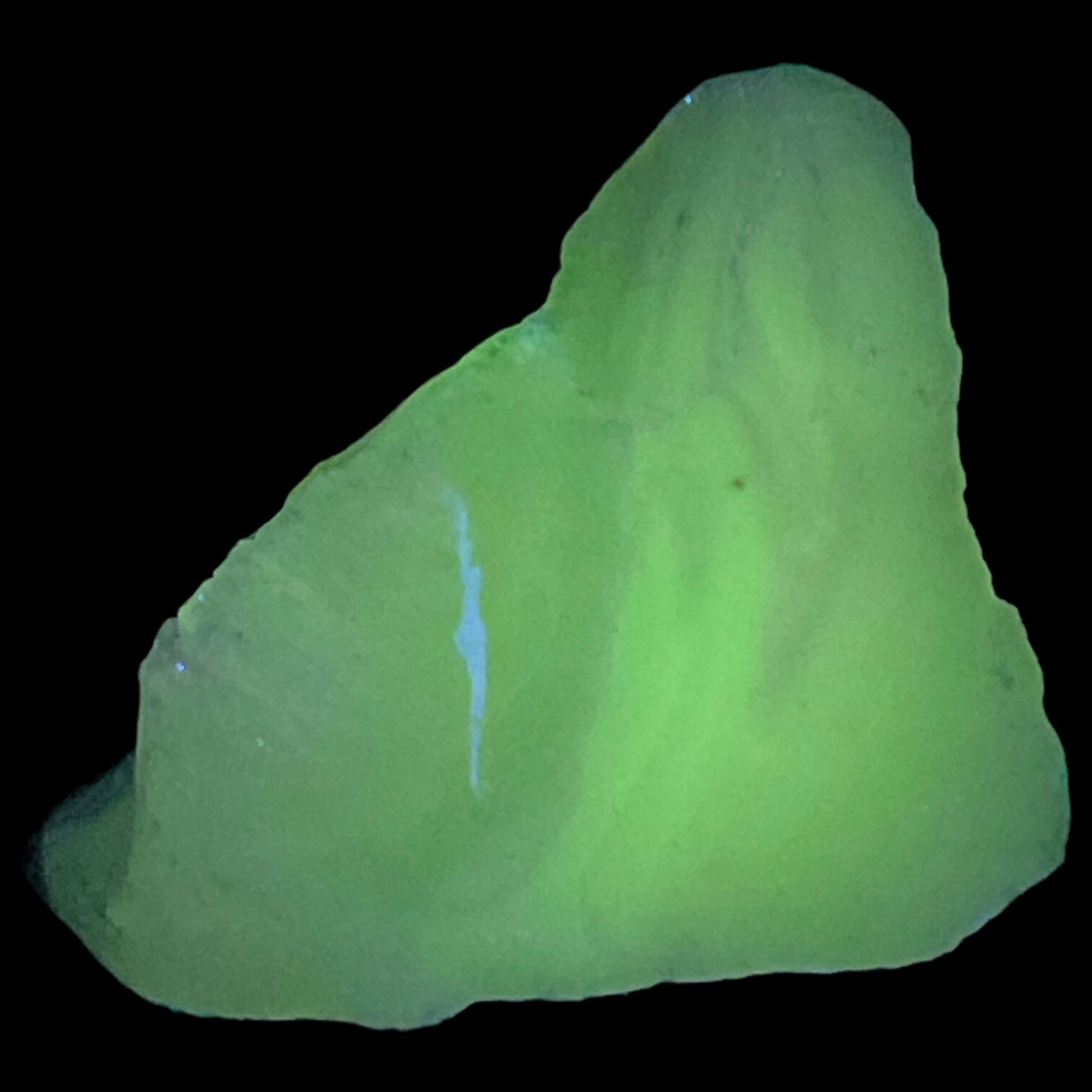 Opalescent Layered Art Glass Cullet Glowing Manganese Slag Glass #5GL17