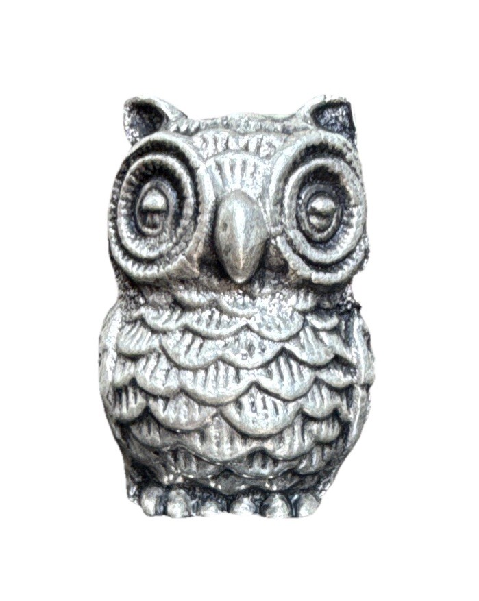 .999 Fine Silver Owl Figurine 5.11 Troy Oz
