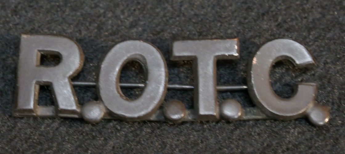 WWI US Army ROTC Reserve Officers Training Corps R.O.T.C. Collar Device Pin Back WWI US Army ROTC Reserve Officers Training Corps R.O.T.C. Collar Device Pin Back