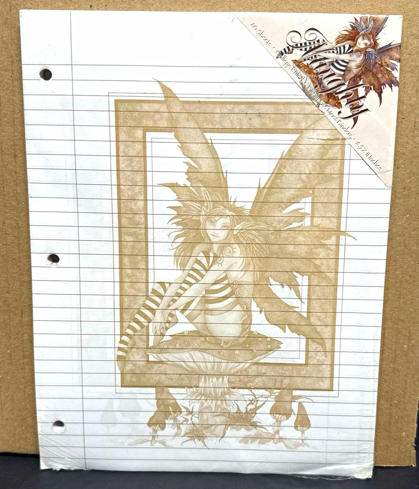 Vintage Y2K Naughty FAIRY by Amy Brown 3 Ring Binder Paper , 80 Sheets Vintage Y2K Naughty FAIRY by Amy Brown 3 Ring Binder Paper , 80 Sheets
