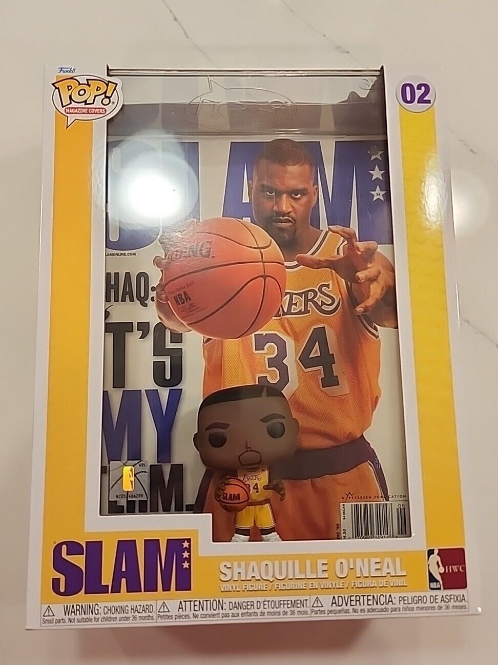 Funko Pop Slam Magazine Lakers Shaquille O'Neal 02 Toy Figure HWC NBA