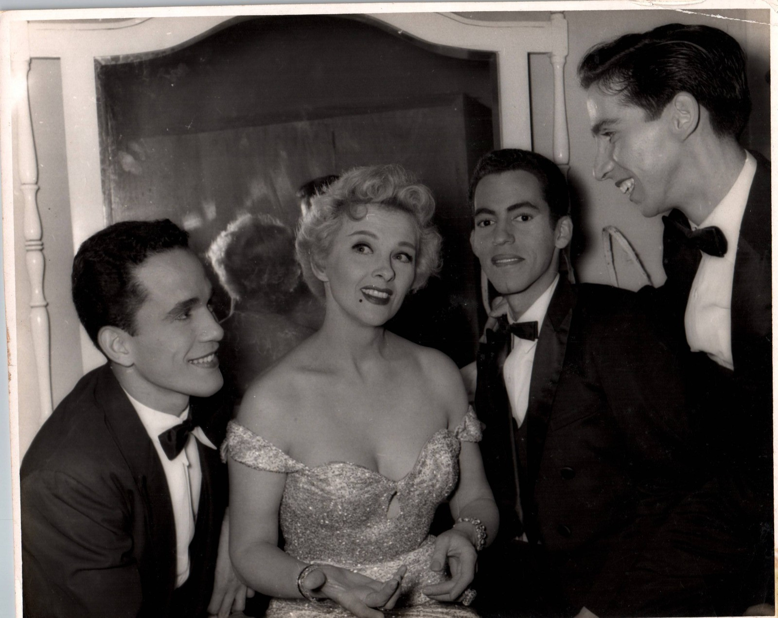 ILONA MASSEY TROPICANA MUSIC GROUP PORTRAIT 1950s ORIG NEWTON ESTAPE PHOTO MA1