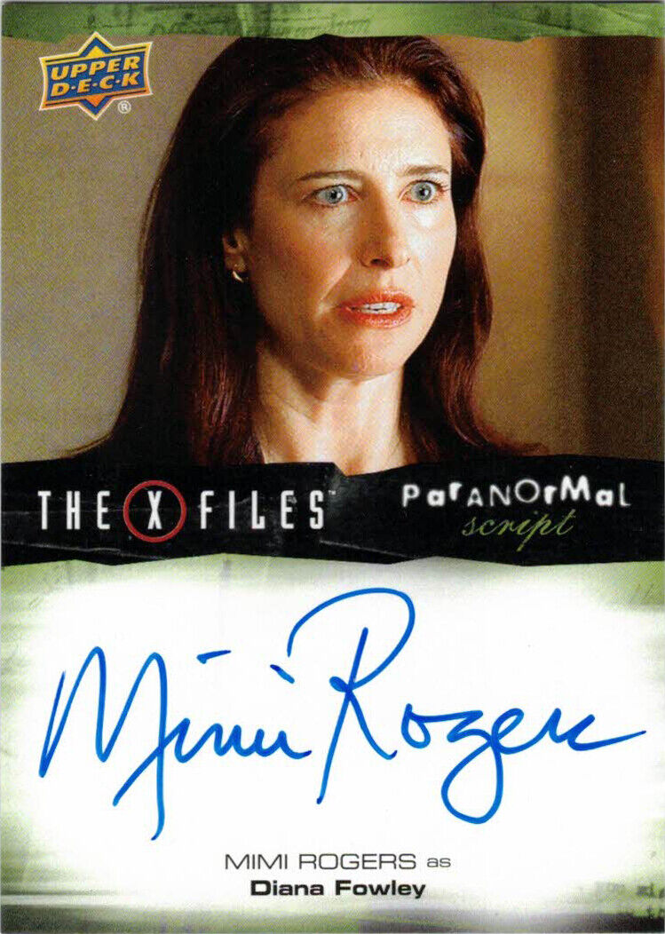 Upper Deck X-Files UFOs & Aliens Auto Autograph Mimi Rogers Diana Fowley