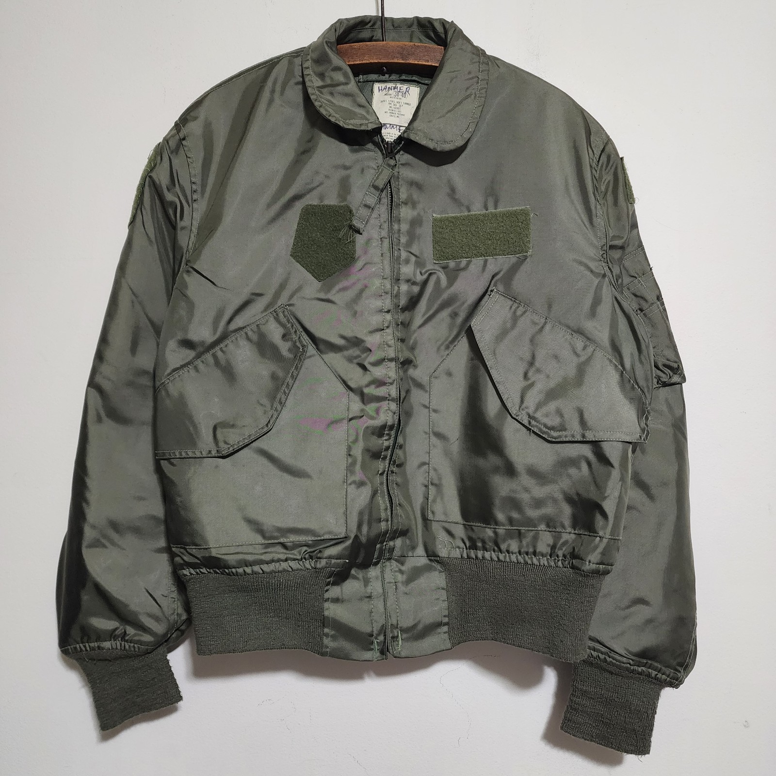 Vintage 1993 CWU-36/P Summer Flyer's Flight Jacket Nomex Green Medium Isratex Vintage 1993 CWU-36/P Summer Flyer's Flight Jacket Nomex Green Medium Isratex