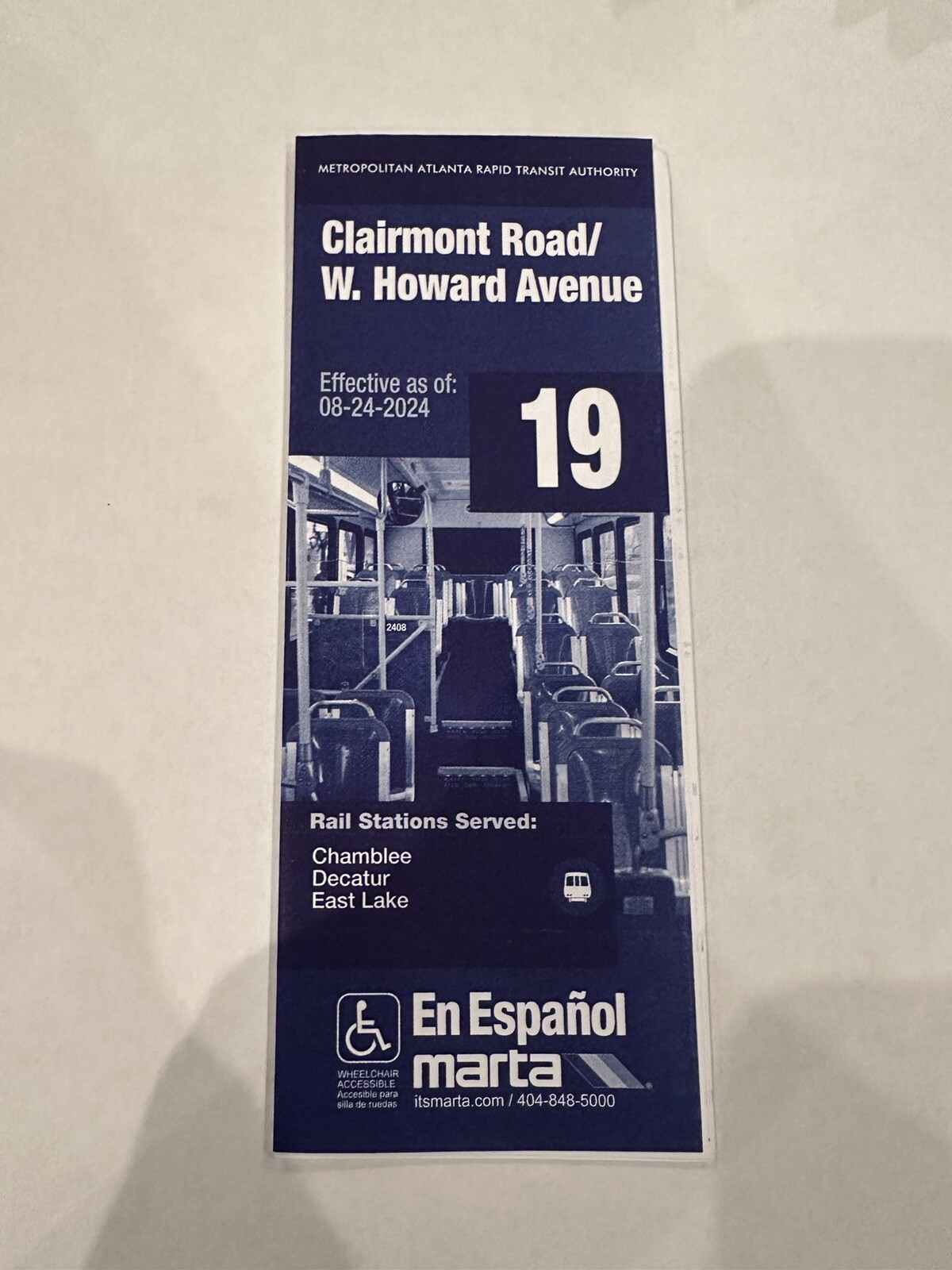MARTA Bus Route 19 Map - Clairmont Road / W. Howard Avenue Schedule MARTA Bus Route 19 Map - Clairmont Road / W. Howard Avenue Schedule