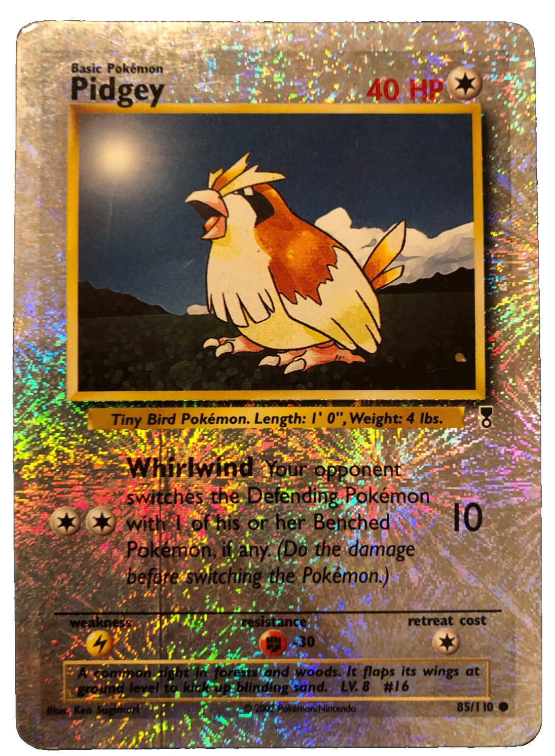 PIDGEY Legendary Collection Reverse Holo 85/110 Pokemon 2002 English PIDGEY Legendary Collection Reverse Holo 85/110 Pokemon 2002 English